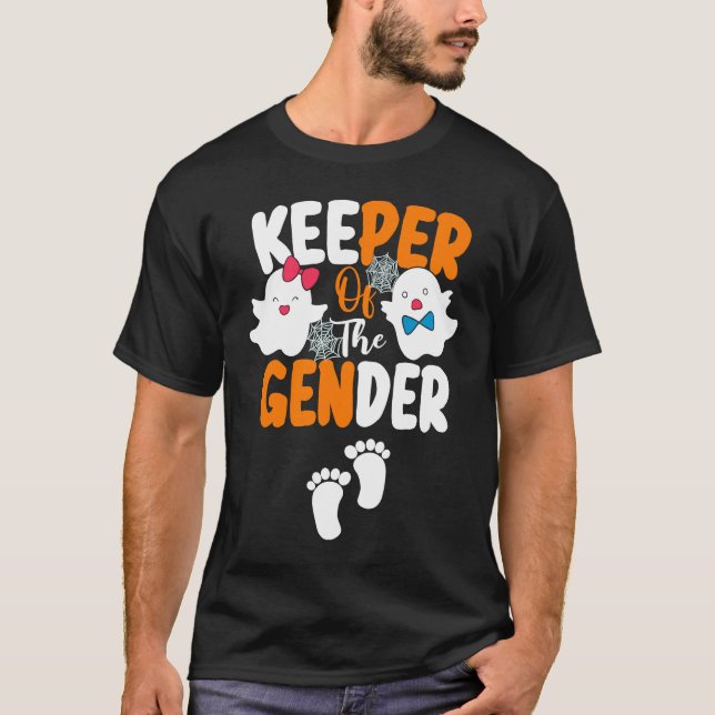 Camiseta Fun Keeper of the Gender Reveal Baby Announcement  (Anverso)