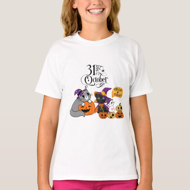 Camiseta Fun Kitty Halloween (Anverso)