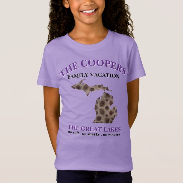 Camiseta Fun Lake Michigan Great State petoskey rock (Anverso)