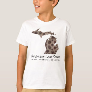 Camiseta Fun Lake Michigan Great State petoskey rock