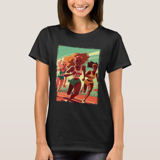 Camiseta Fun Long Distance Female Runner Cross Country and  (Anverso)