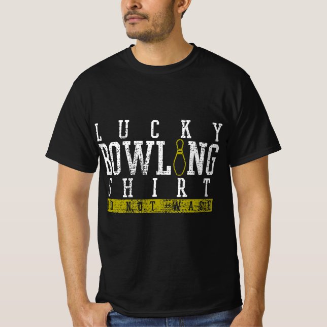 Camiseta Fun Lucky Bowling Shirt Player Bowlers Pin Gift (Anverso)