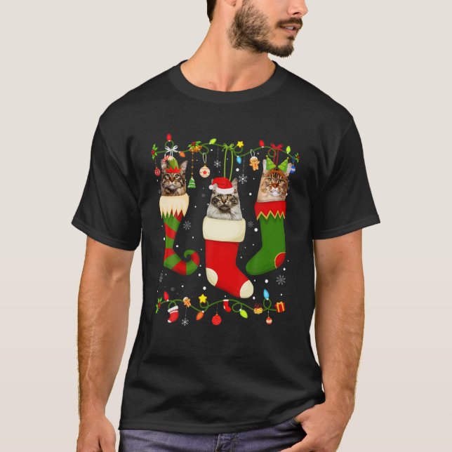 Camiseta Fun Maine Navidades repartiendo brújula jacta navi (Anverso)