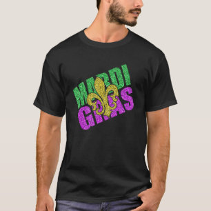 Camiseta Fun Mardi Gras Fleur De Lis