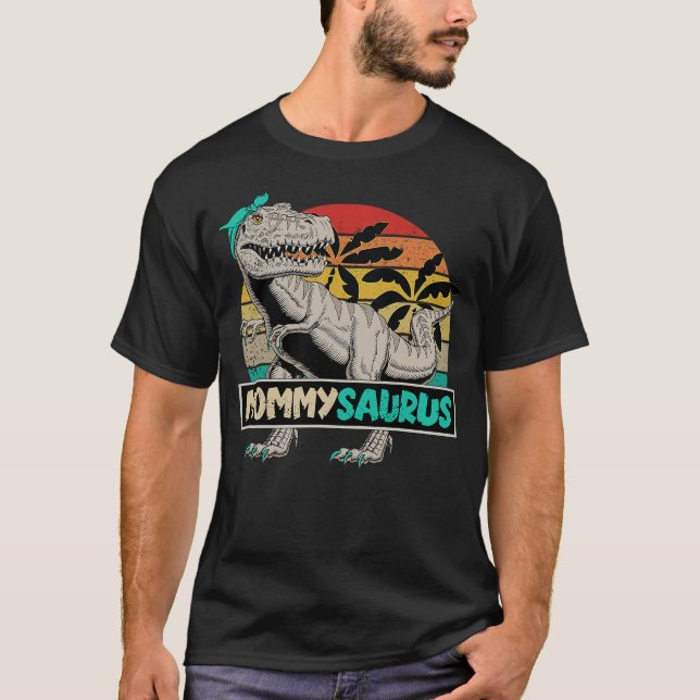 Camiseta Fun Matching Family Dinosaur T-Rex for Mommy MOMMY (Anverso)