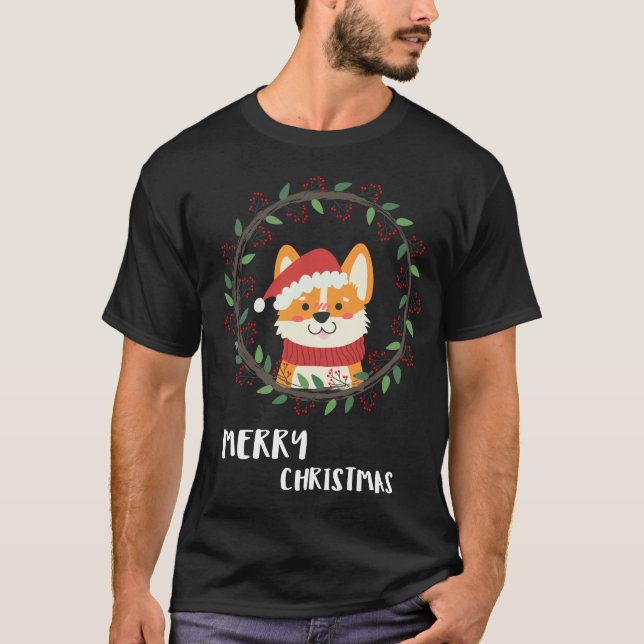 Camiseta Fun Merry Christmas Santa Puppy (Anverso)