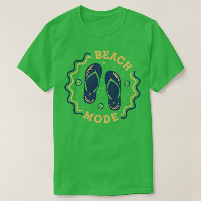 Camiseta Fun modo playa Fun verano Flip Flop Badge 2 (Diseño del anverso)