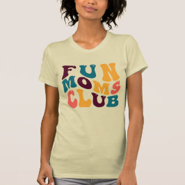 Camiseta Fun Moms Club Groovy Retro Vibes de verano Triste 