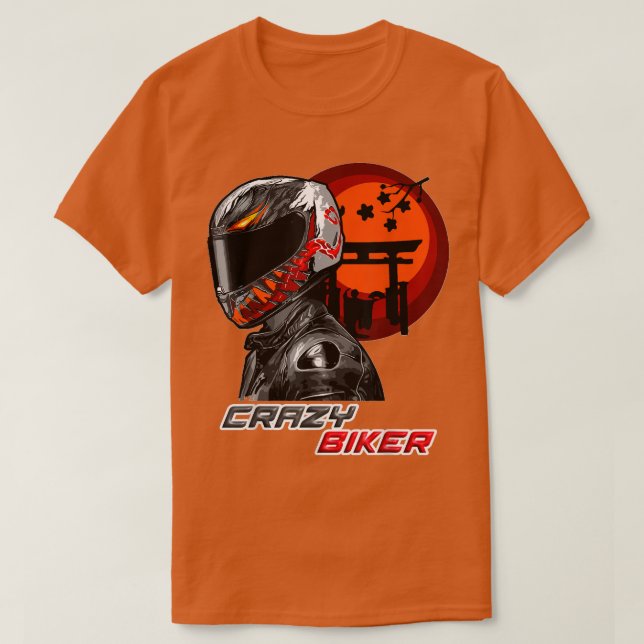 Camiseta Fun motorcyclist, motorcycle biker for men and wom (Diseño del anverso)
