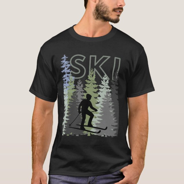Camiseta Fun Mountain Adventure Ski Squad Winter Sport Ski (Anverso)