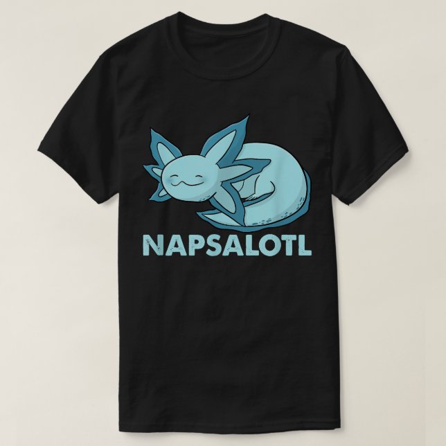 Camiseta Fun napsalotl aolotl sleeping cute kawaii aalotl a (Diseño del anverso)