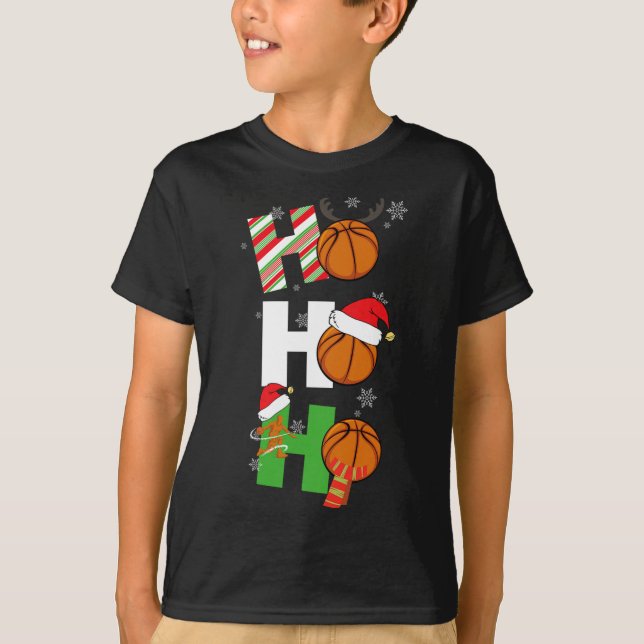 Camiseta Fun Navidades Baloncesto Pajamas Jugador coincidie (Anverso)