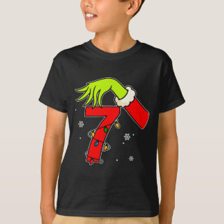 Camiseta Fun Number 7 Christmas 67 Six Seven Meme Xmas Men 