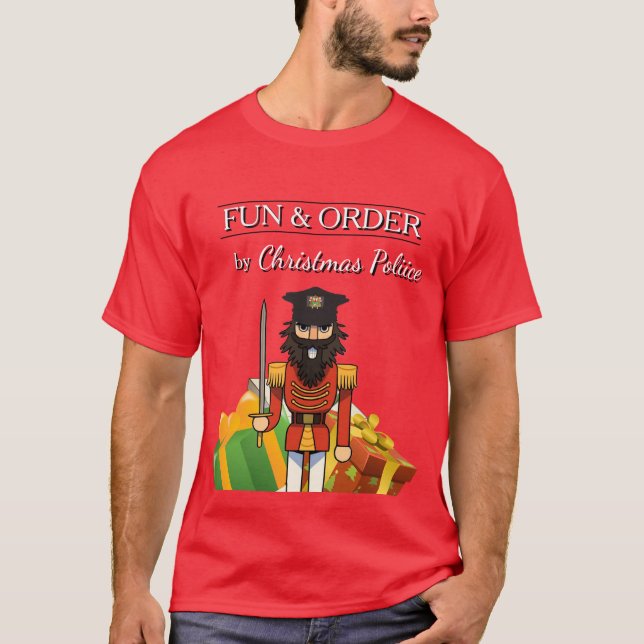 Camiseta Fun & Order by Christmas Police – Holiday T-Shirt (Anverso)