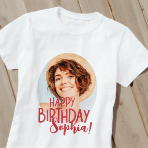 Camiseta Fun Personalizado moderno de Guay Fun Photo Birthd