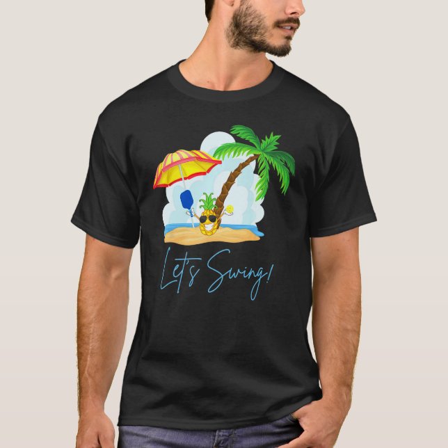 Camiseta Fun Pickleball  Summer Swingers Pineapple (Anverso)