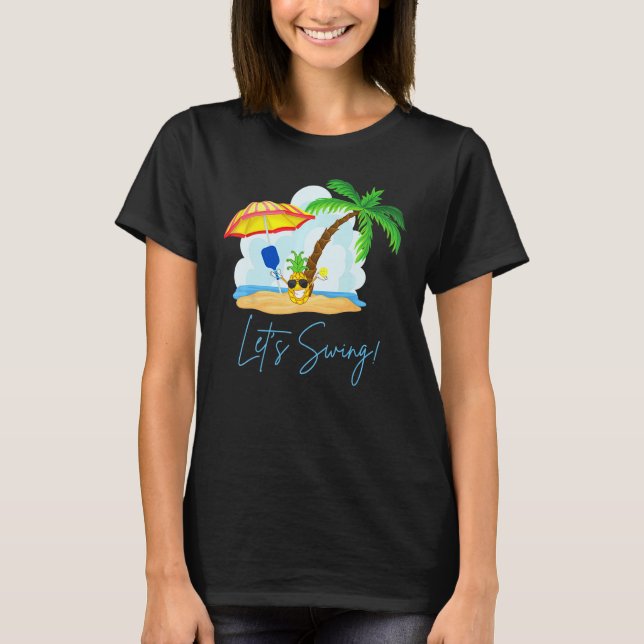 Camiseta Fun Pickleball  Summer Swingers Pineapple (Anverso)