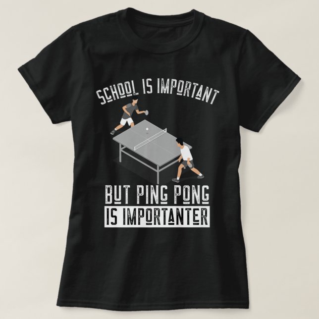 Camiseta Fun Ping Pong Jugador Mesa de Tenis Regalo (Diseño del anverso)
