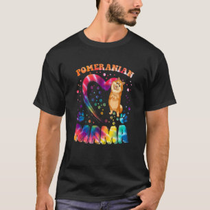 Camiseta Fun Pomeranian Mama Mascota Apparthong Perro Pomer