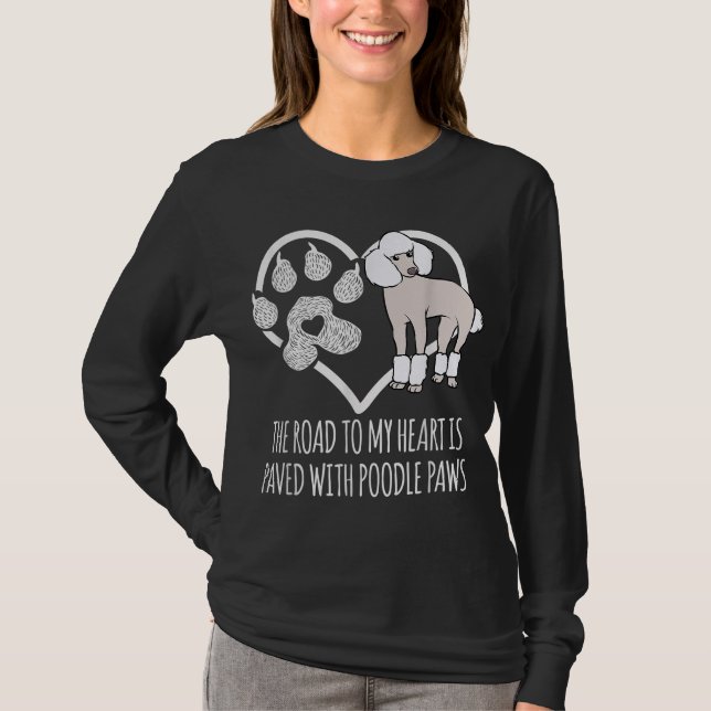 Camiseta Fun Poodle Perro Amante Regalos A Las Mujeres Meme (Anverso)