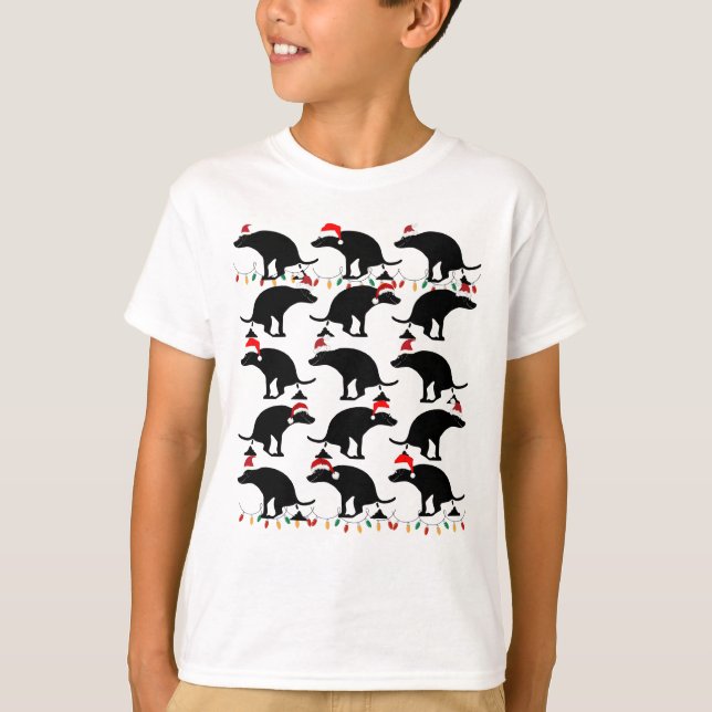 Camiseta Fun Pooping Dogs Santa Navidades (Anverso)
