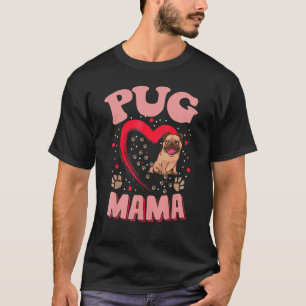 Camiseta Fun Pug Mama Mascota Apparel Perro Pug Mamá Presen