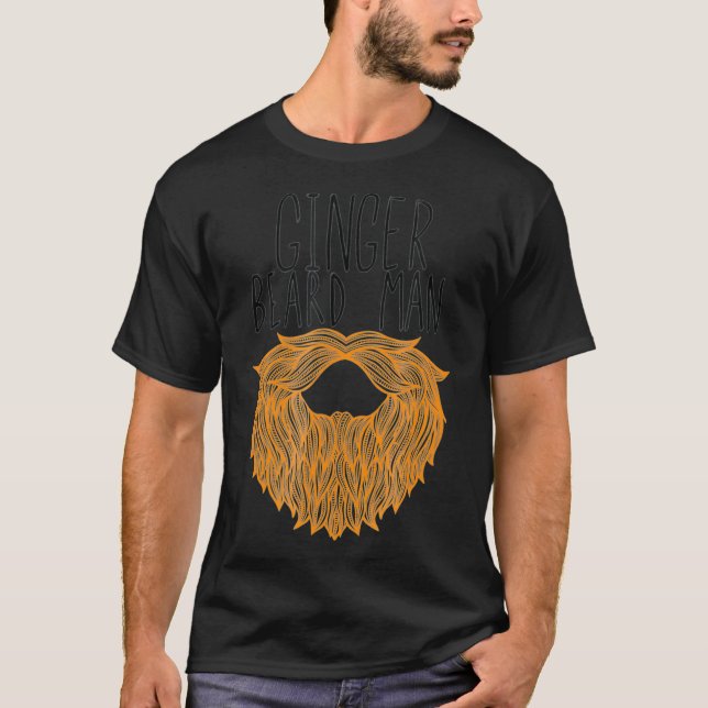 Camiseta Fun Red Beard Redhead I Ginger con regalo de barba (Anverso)