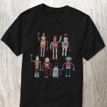 Camiseta Fun Retro Robot<br><div class="desc">Robots de estilo retro de los años 50 divertidos, amigables y serviciales. El abuelo probablemente hizo esto en su cobertizo. Inteligencia Artificial, pero no de manera aterradora.</div>
