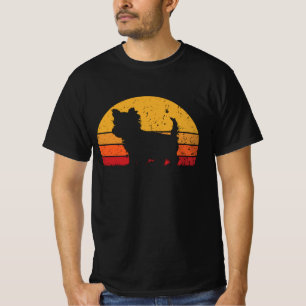 Camiseta Fun Retro Vintage Sunset Yorkshire Terrier