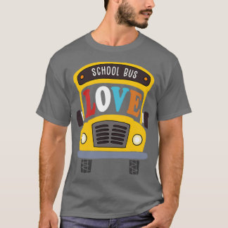Camiseta Fun School Bus Driver Regalo Diseño Autobús Amaril