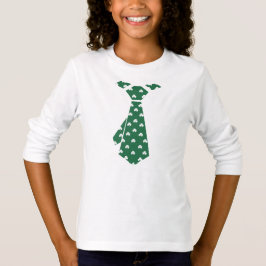 Camiseta Fun Shamrock Pattern Faux Tie St. Patrick's Day