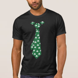 Camiseta Fun Shamrock Pattern Faux Tie St. Patrick's Day