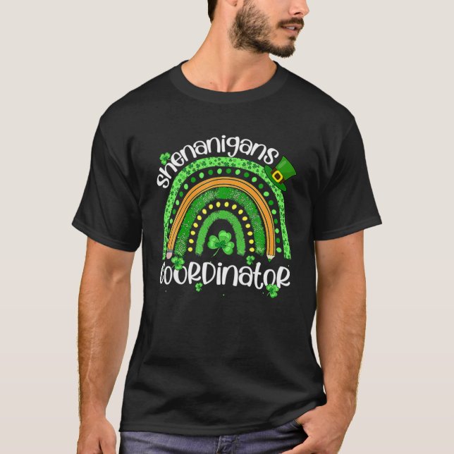 Camiseta Fun Shenanigans Coordinador St Patrick's Day Rainb (Anverso)