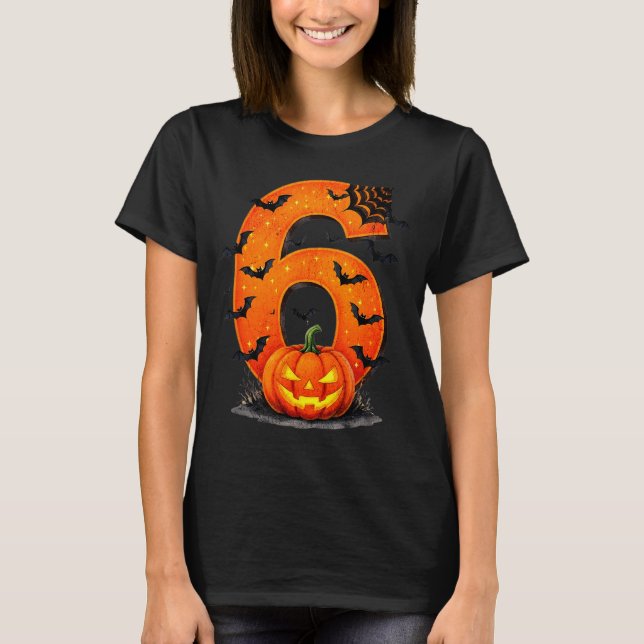 Camiseta Fun Six Seven 6 7 Meme Design Couples Halloween  (Anverso)
