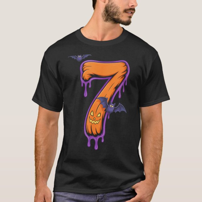 Camiseta Fun Six Seven 6 7 Meme Design Couples Halloween  (Anverso)