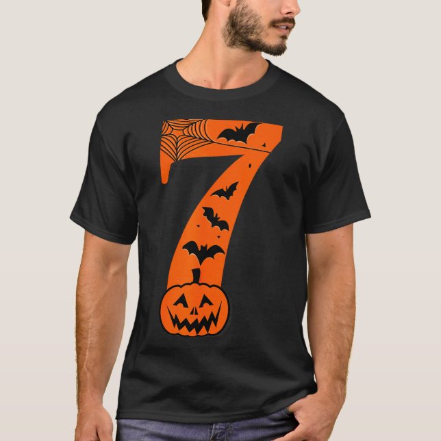Camiseta Fun Six Seven 6 7 Meme Design Couples Halloween  (Anverso)