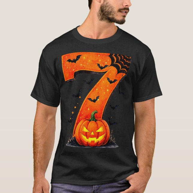 Camiseta Fun Six Seven 6 7 Meme Design Couples Halloween  (Anverso)