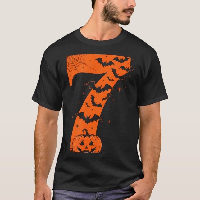 Camiseta Fun Six Seven 6 7 Meme Design Couples Halloween  (Anverso)