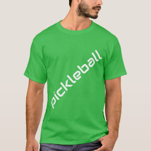 Camiseta Fun Slant PICKLEBALL Texto Fondo Verde brillante