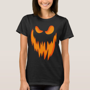 Camiseta Fun Spooky Scary Pumpkin Jack O Lantern Face