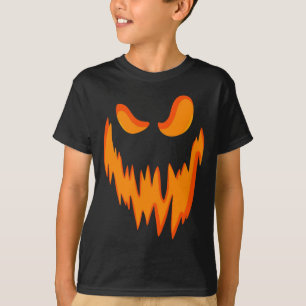 Camiseta Fun Spooky Scary Pumpkin Jack O Lantern Face