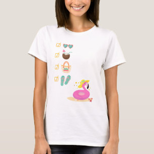 Camiseta Fun Summer Beach Checklist T-Shirt