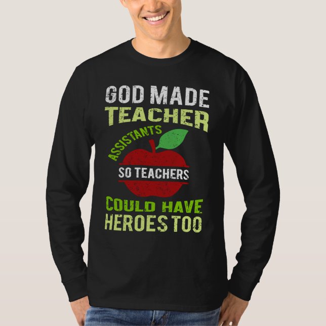 Camiseta Fun Teacher Assistant Saying Appreciation (Anverso)