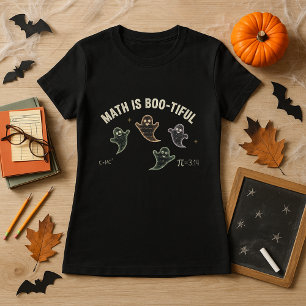 Camiseta Fun Teacher Halloween Math es una broma fantasma
