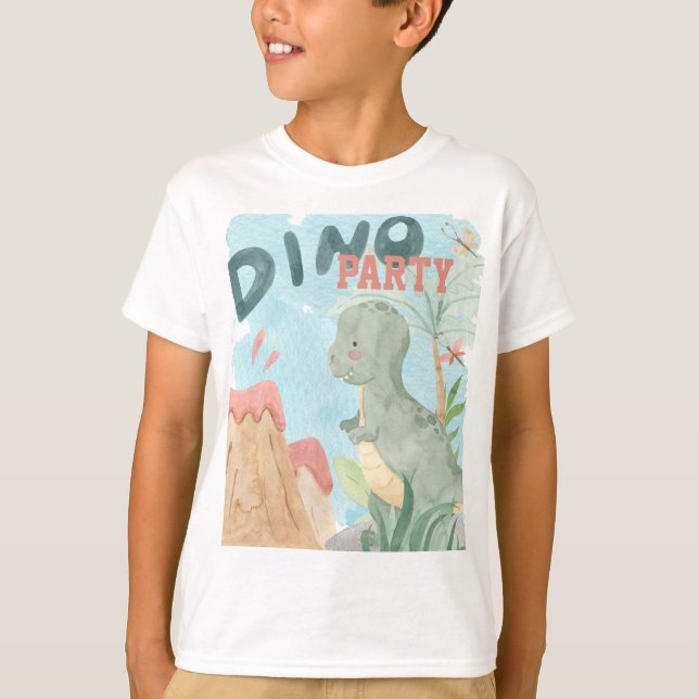 Camiseta Fun Tiranosaurios Rex Dino Fiesta (Anverso)