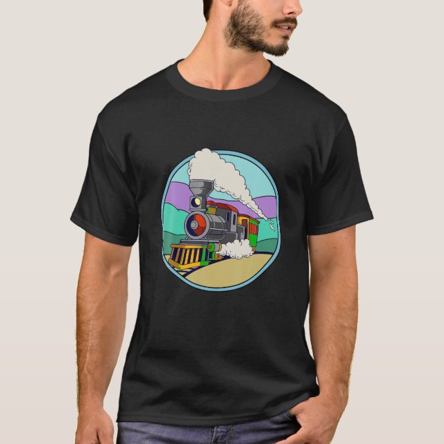 Camiseta Fun Train Locomotive Model Railway T Shirt (Anverso)