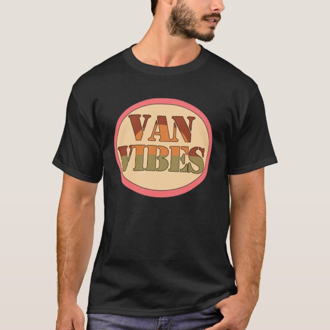 Camiseta Fun Van Vibes Retro Van Life Camper (Anverso)