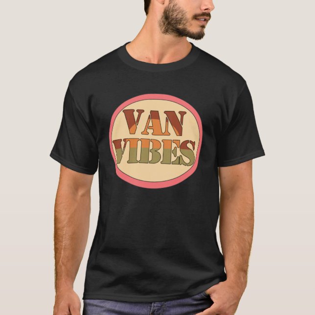 Camiseta Fun Van Vibes Retro Van Life Camper (Anverso)