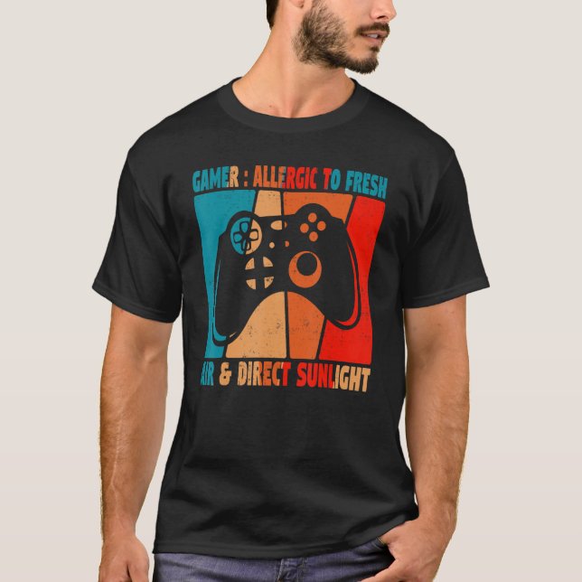 Camiseta Fun videojuegos gamer chiste cita no juego (Anverso)