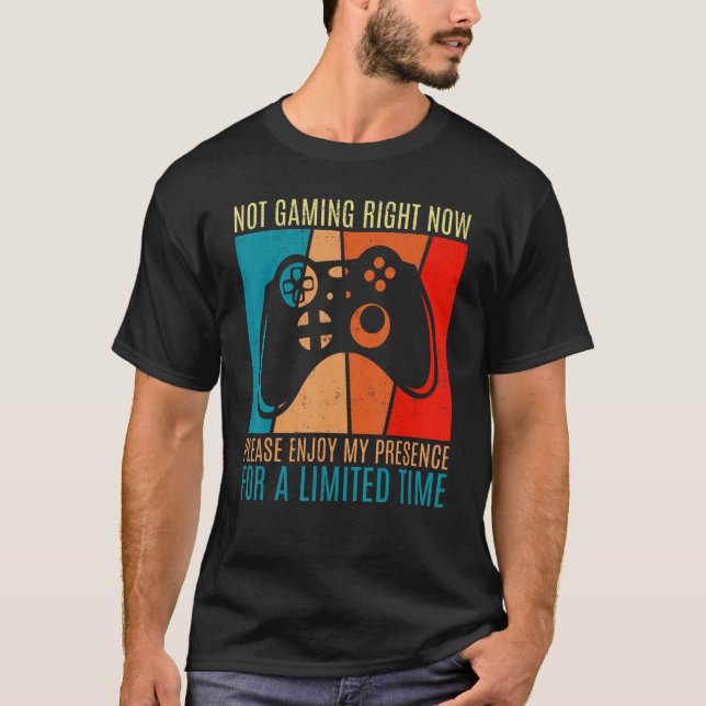 Camiseta Fun videojuegos gamer chiste cita no juego (Anverso)